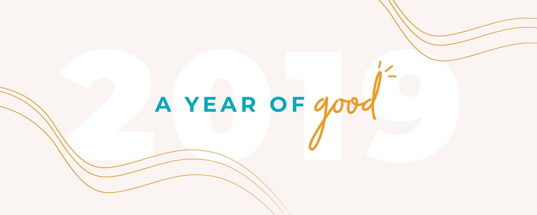 Banner for the Leesa Year of Good 2019