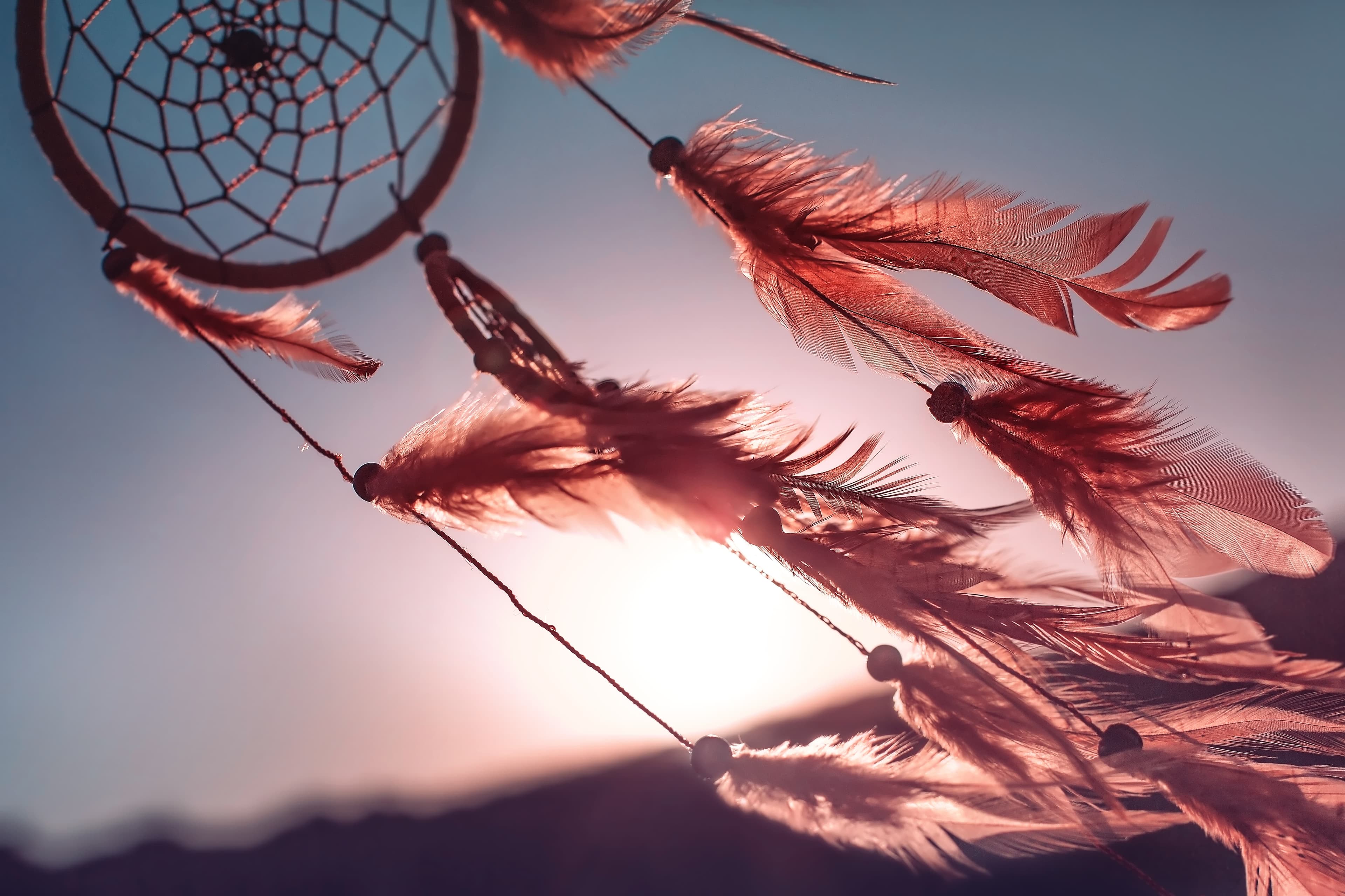 Dreamcatcher against the sun